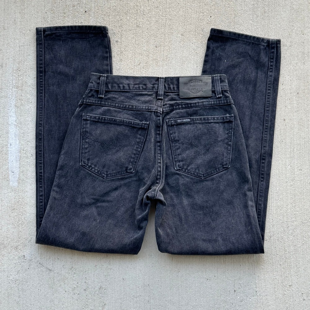 Harley-Davidson Traditional Jeans Men's 29x32 Black Denim Biker 2000s Cotton